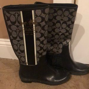 Coach rain boots
